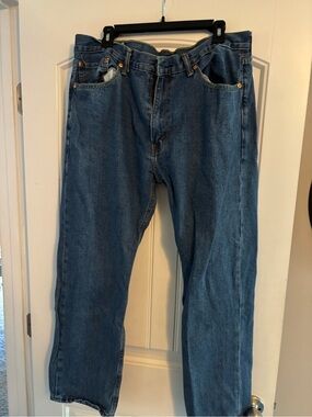 Levi's Men's Medium 505 Blue Straight-Leg Jeans